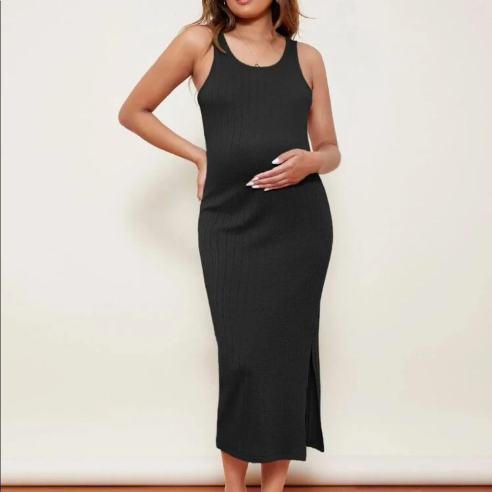 Maternity Rib Knit Dress - Picture 5 of 6